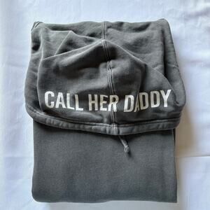 CALL HER DADDY - BARSTOOL - I AM UNWELL - GREY WASHED HOODIE - XXL